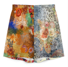 Cargar imagen en el visor de la galería, Conjunto de top con mangas murciélago cuello en V y pantalones cortos con cintura elástica para mujer YKL07 personalizado con patrón foto texto (impresión de imágenes múltiples)