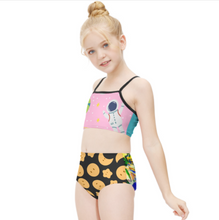 Cargar imagen en el visor de la galería, Niños niñas traje de baño bikini traje de baño NT009 personalizado con patrón foto texto (impresión de imágenes múltiples)