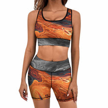 Cargar imagen en el visor de la galería, Conjunto de traje deportivo de yoga para mujer XG005Y09A traje de tren para trotar personalizado con patrón foto texto (impresión de imágenes múltiples)