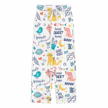 Cargar imagen en el visor de la galería, Conjunto de pijama infantil de 2 piezas con top de manga larga abotonado y pantalón SDS059 personalizado con patrón foto texto (impresión de imagen única)