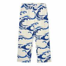 Cargar imagen en el visor de la galería, Conjunto de pijama de hombre de 2 piezas de manga larga imitación algodón personalizado con patrón foto texto (impresión de imagen única)