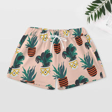 Cargar imagen en el visor de la galería, Conjunto de pijama de mujer 203 con top de manga larga abotonado y pantalón corto personalizado con patrón foto texto (impresión de imagen única)