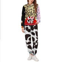 Cargar imagen en el visor de la galería, Conjunto de sudaderas A5TZ para mujeres y hombres personalizado con patrón foto texto (impresión de imágenes múltiples)