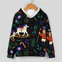 Cargar imagen en el visor de la galería, Conjunto de sudadera de 2 piezas A5TZ para niños y niñas con sudadera con capucha y pantalones deportivos personalizado con patrón foto texto