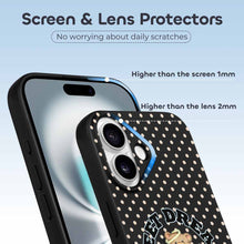 Cargar imagen en el visor de la galería, Funda protectora para iPhone 16 de Apple de piel sintética personalizado con patrón foto texto