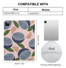 Cargar imagen en el visor de la galería, Funda para iPad versión libro de alta calidad para iPad Pro Air 2021 2020 con ranura para bolígrafo personalizado con patrón foto texto (impresión de imágenes múltiples)