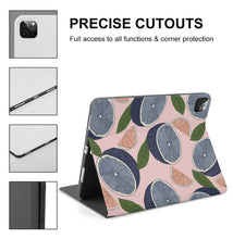 Cargar imagen en el visor de la galería, Funda para iPad versión libro de alta calidad para iPad Pro Air 2021 2020 con ranura para bolígrafo personalizado con patrón foto texto (impresión de imágenes múltiples)
