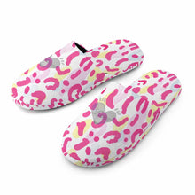 Cargar imagen en el visor de la galería, Pantuflas acogedoras de algodón para el hogar con estampado completo para mujer Personalizada con Impresión Completa con Foto Logo Patrón Texto