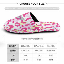 Cargar imagen en el visor de la galería, Pantuflas acogedoras de algodón para el hogar con estampado completo para mujer Personalizada con Impresión Completa con Foto Logo Patrón Texto