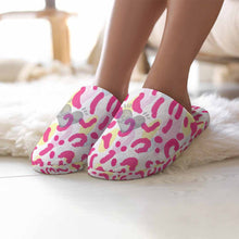 Cargar imagen en el visor de la galería, Pantuflas acogedoras de algodón para el hogar con estampado completo para mujer Personalizada con Impresión Completa con Foto Logo Patrón Texto