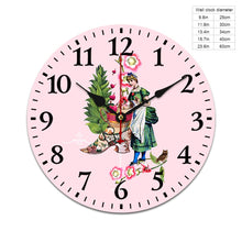 Cargar imagen en el visor de la galería, Reloj en Pared de Madera con Impresión UV GY0903007 de Diseño Personalizado con Tus Imágenes o Nombres
