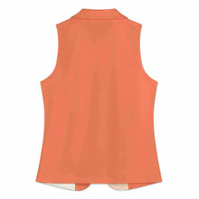 Cargar imagen en el visor de la galería, Chaleco de traje informal para mujer A22K personalizado con patrón foto texto (impresión de imagen única)