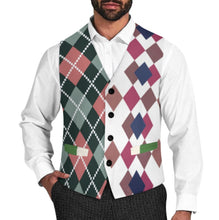 Cargar imagen en el visor de la galería, Chaleco de Traje para Hombre LTM00296 personalizado con patrón foto texto (impresión de imágenes múltiples)