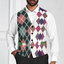 Cargar imagen en el visor de la galería, Chaleco de Traje para Hombre LTM00296 personalizado con patrón foto texto (impresión de imágenes múltiples)
