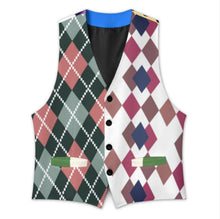 Cargar imagen en el visor de la galería, Chaleco de Traje para Hombre LTM00296 personalizado con patrón foto texto (impresión de imágenes múltiples)