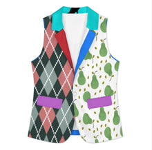 Cargar imagen en el visor de la galería, Chaleco informal y elegante versátil para mujer A22K personalizado con patrón foto texto (impresión de imágenes múltiples)