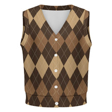 Cargar imagen en el visor de la galería, Chaleco de punto sin mangas para mujer LM562 personalizado con patrón foto texto
