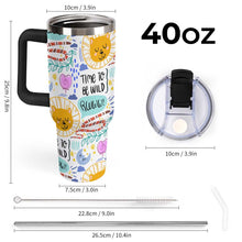 Cargar imagen en el visor de la galería, Taza de acero inoxidable 304 de gran capacidad para coche personalizado con patrón foto texto