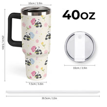 Cargar imagen en el visor de la galería, Vaso de acero inoxidable 304 de gran capacidad de 1137 ml (40 oz) personalizado con patrón foto texto