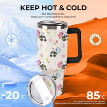 Cargar imagen en el visor de la galería, Vaso de acero inoxidable 304 de gran capacidad de 1137 ml (40 oz) personalizado con patrón foto texto