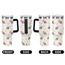 Cargar imagen en el visor de la galería, Vaso de acero inoxidable 304 de gran capacidad de 1137 ml (40 oz) personalizado con patrón foto texto