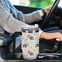 Cargar imagen en el visor de la galería, Vaso de acero inoxidable 304 de gran capacidad de 1137 ml (40 oz) personalizado con patrón foto texto