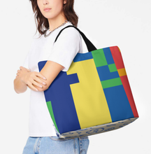 Cargar imagen en el visor de la galería, Bolso Tote Grande XB0601059 con Asa para Mujer personalizado con patrón foto texto (impresión de imágenes múltiples)