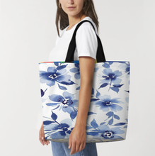 Cargar imagen en el visor de la galería, Bolso Tote Grande XB0601059 con Asa para Mujer personalizado con patrón foto texto (impresión de imágenes múltiples)