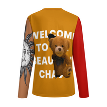 Cargar imagen en el visor de la galería, Camiseta de pijama de manga larga de calidad suave para mujer AL personalizado con patrón foto texto (impresión de imágenes múltiples)