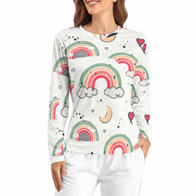 Cargar imagen en el visor de la galería, Top de pijama de mujer AL en calidad soft personalizado con patrón foto texto (impresión de imagen única)