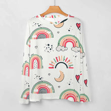 Cargar imagen en el visor de la galería, Top de pijama de mujer AL en calidad soft personalizado con patrón foto texto (impresión de imagen única)