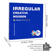 Cargar imagen en el visor de la galería, Puzzles / Rompecabezas cuadrado irregular personalizado con Impresión Completa de Una Imagen con Foto Logo Patrón Texto