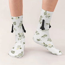 Cargar imagen en el visor de la galería, Bonitos calcetines de mano para mujer y hombre personalizado con patrón foto texto