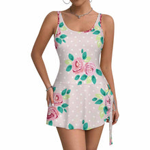 Cargar imagen en el visor de la galería, Falda de tirantes para mujer LM466 personalizado con patrón foto texto