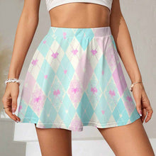 Cargar imagen en el visor de la galería, Falda de Patinaje Artístico para Mujer LM233 personalizado con patrón foto texto (impresión de imagen única)