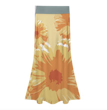 Cargar imagen en el visor de la galería, Falda de cola de pez de cintura alta para mujer GM personalizado con patrón foto texto (impresión de imágenes múltiples)