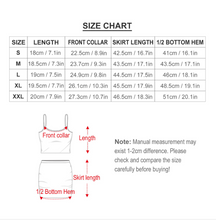 Cargar imagen en el visor de la galería, Falda casual de verano 2 piezas con crop top y falda NZ018 personalizado con patrón foto texto (impresión de imágenes múltiples)