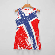 Cargar imagen en el visor de la galería, Disfraz ropa de animadora uniforme para mujer personalizado con foto patrón texto (impresión de imagen única)