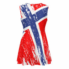 Cargar imagen en el visor de la galería, Disfraz ropa de animadora uniforme para mujer personalizado con foto patrón texto (impresión de imagen única)