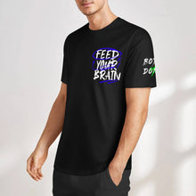 Cargar imagen en el visor de la galería, Camisetas clásicas de algodón orgánico estampadas en el pecho y los puños personalizado con patrón foto texto