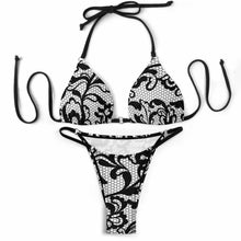 Cargar imagen en el visor de la galería, Traje de baño triangular sexy para mujer SDS0314 personalizado con patrón foto texto (impresión de imagen única)