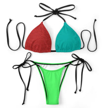 Cargar imagen en el visor de la galería, Traje de baño triangular sexy para mujer SDS0313 personalizado con patrón foto texto (impresión de imágenes múltiples)