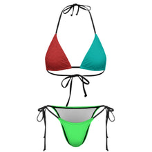 Cargar imagen en el visor de la galería, Traje de baño triangular sexy para mujer SDS0313 personalizado con patrón foto texto (impresión de imágenes múltiples)