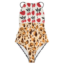 Cargar imagen en el visor de la galería, Traje de baño de una pieza para mujer SDS2004 personalizado con patrón foto texto (impresión de imágenes múltiples)