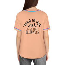 Cargar imagen en el visor de la galería, Camiseta de béisbol J80T para mujer personalizado con patrón foto texto