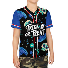 Cargar imagen en el visor de la galería, Camiseta de béisbol infantil J81T personalizado con patrón foto texto
