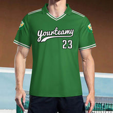 Cargar imagen en el visor de la galería, Camiseta de fútbol J58T para hombre con cuello en V personalizado con patrón foto texto