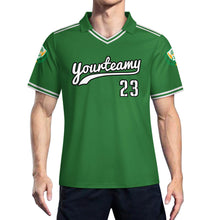 Cargar imagen en el visor de la galería, Camiseta de fútbol J58T para hombre con cuello en V personalizado con patrón foto texto