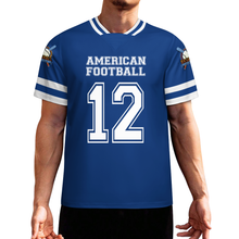 Cargar imagen en el visor de la galería, Maillot de hombre de manga corta S48T personalizado con patrón foto texto