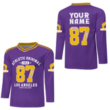 Cargar imagen en el visor de la galería, Camiseta de rugby de manga larga para hombre WL personalizado con patrón foto texto